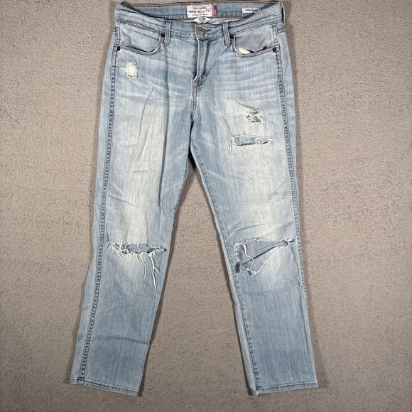 Vintage Lucky Brand Charlotte Rail Jeans Women’s Size 6/28 Light Wash Distressed - Picture 1 of 12